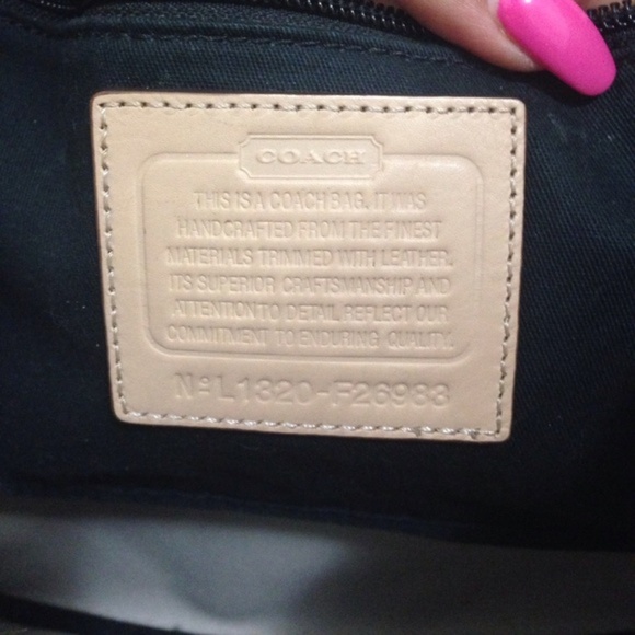 COACH ZEBRA PRINT LEATHER TOTE HANDBAG - Picture 4 of 7